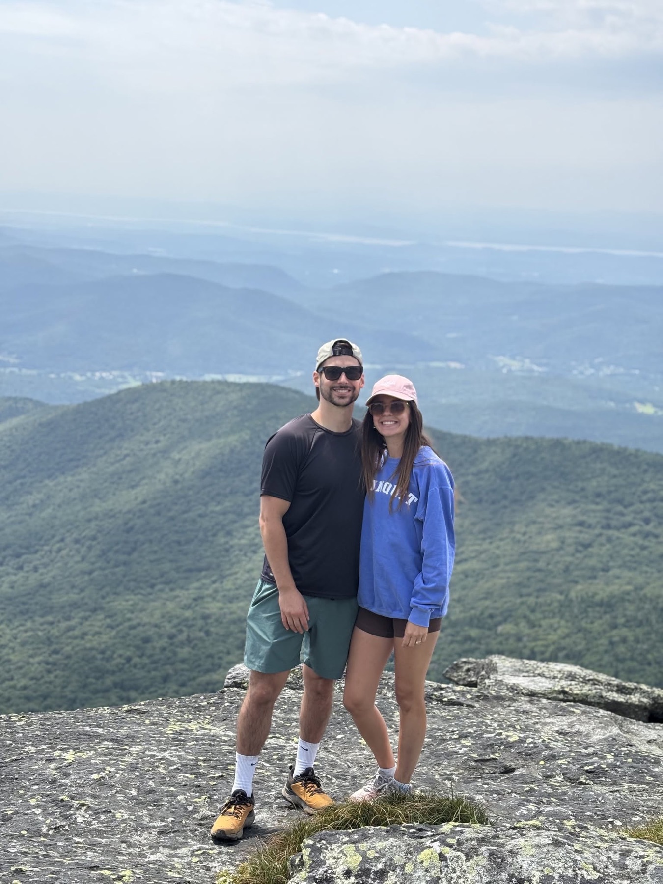 Ryan and Raphi together in the Vermont mountains